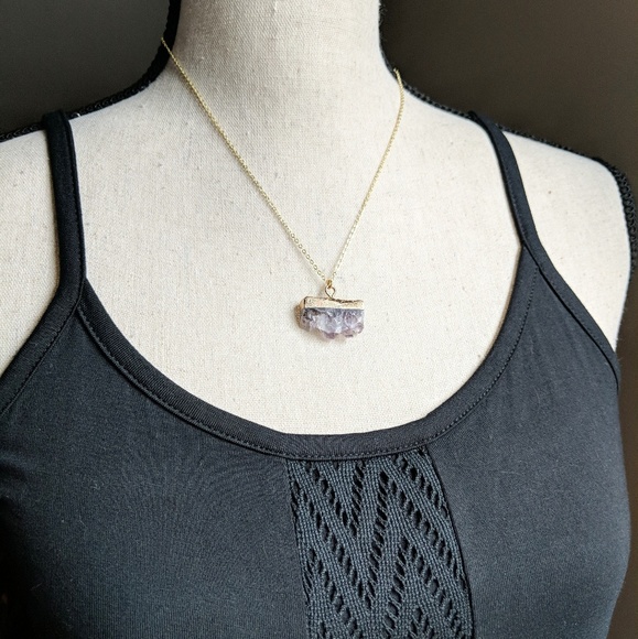 ☀️LAST 1☀️Amethyst 14k Gold Plated Necklace - Picture 6 of 6